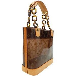 Louis Vuitton tote Shoulder Ambre Brown bag Vinyl Cabas Monogram